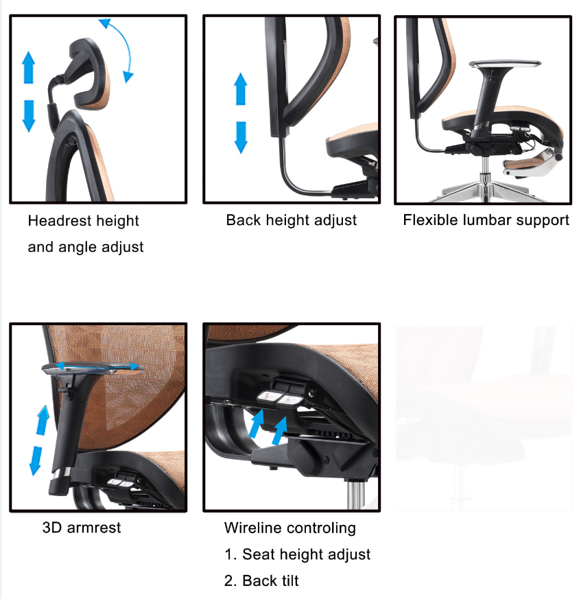 ergonomic swivel chair